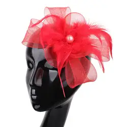 Новинка, несколько цветов, Свадебный церковный головной убор и вуалетки, повязки на голову для элегантных женщин, аксессуары для волос DIY