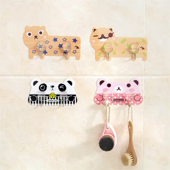 

JiangChaoBo 4 Color Kitchen Cabinet Wall Cabinet Hook Kitchen Storage Strong Sticky Hooks Up Wall Rails