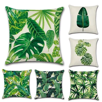 

Luxury Leaves of rainforest Cushion Cover Pillow Case Home Textiles supplies decorative throw pillows chair seat