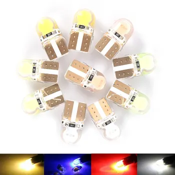 

Car Led Bulbs T10 COB SMD LED Silica Bright White License Light Bulb 12V 5Pcs