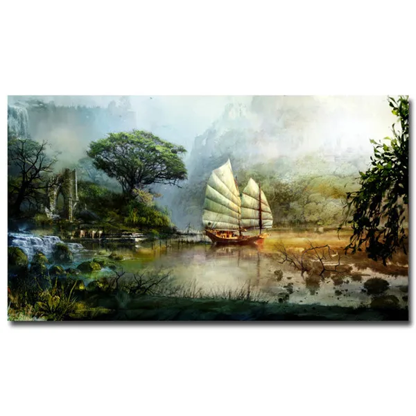 Poster Guild Wars 2 Wall Art Canvas Painting Nordic Decoration Hot Game Picture Home Decor for living room | Дом и сад