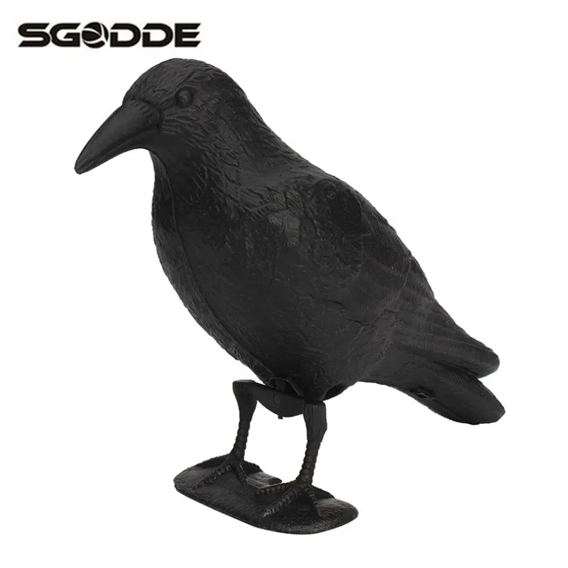 

Black Crow Hunting Decoy Garden Bird Deter Scarer Scarecrow Mice Pest Control Garden Yard Deterrent Repeller Traps for Hunting