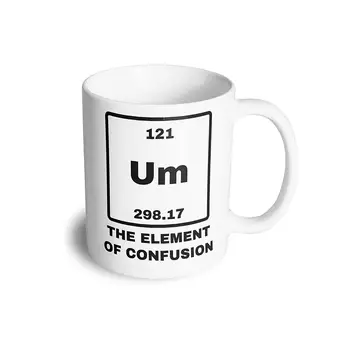 

Tim and Ted Novelty Science Tea Cup Mug Um The Element of Confusion White 11OZ