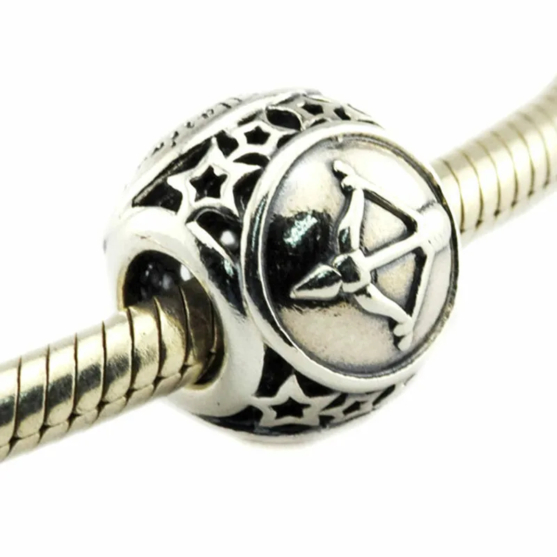 

Fit Original Pandora Bracelet Autumn Collection 925 Sterling Silver beads Sagittarius Star Sign Charm women jewelry