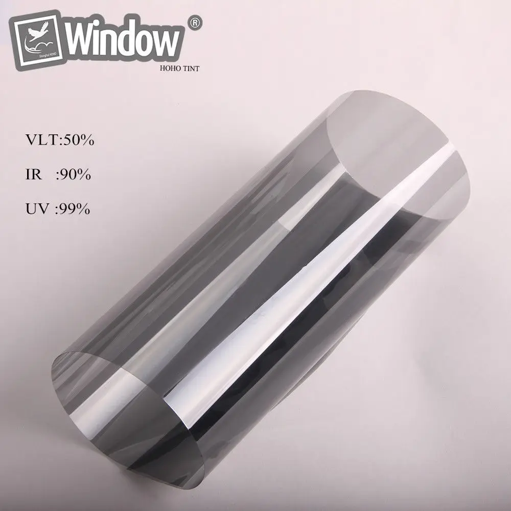 99% УФ-Защитная нано-керамическая Тонирующая пленка VLT50% автомобильный домашний оконный оттенок теплоизоляция улучшение конфиденциальности пленка клейкая Наклейка 1,52x5 м
