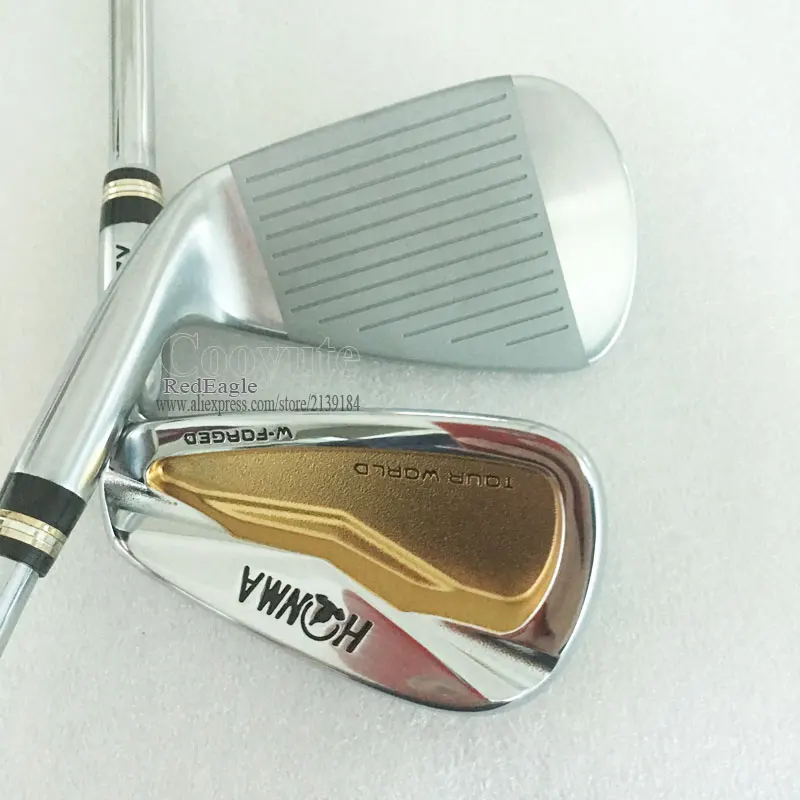 Новые клюшки для гольфа HONMA TW727V утюги для гольфа набор 4-10 золотых утюгов набор клубов Стальной вал R или S Гольф Вал Cooyute