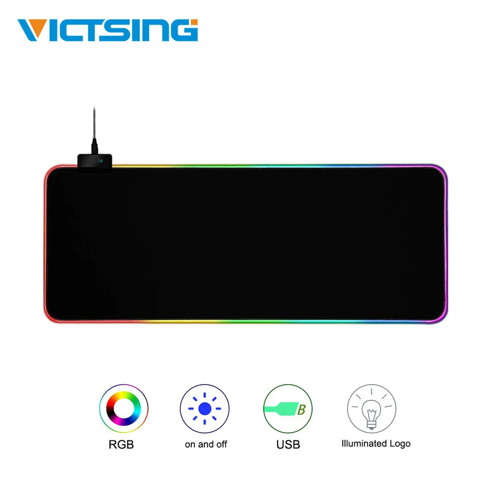 

VicTsing XR257 Gaming Mouse Pad RGB Mouse Pad Gamer Computer Mousepad RGB Backlit Mause Pad Large Mousepad XXL For Desk Keyboard