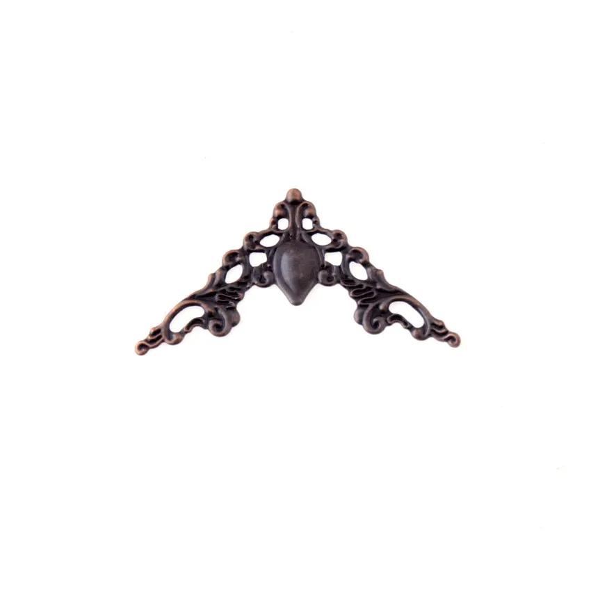 

Free shipping 10Pcs Copper tone Photo Album Angle Pressure Angle Corner Protector Protects Metal Bag Angle 57x31mm