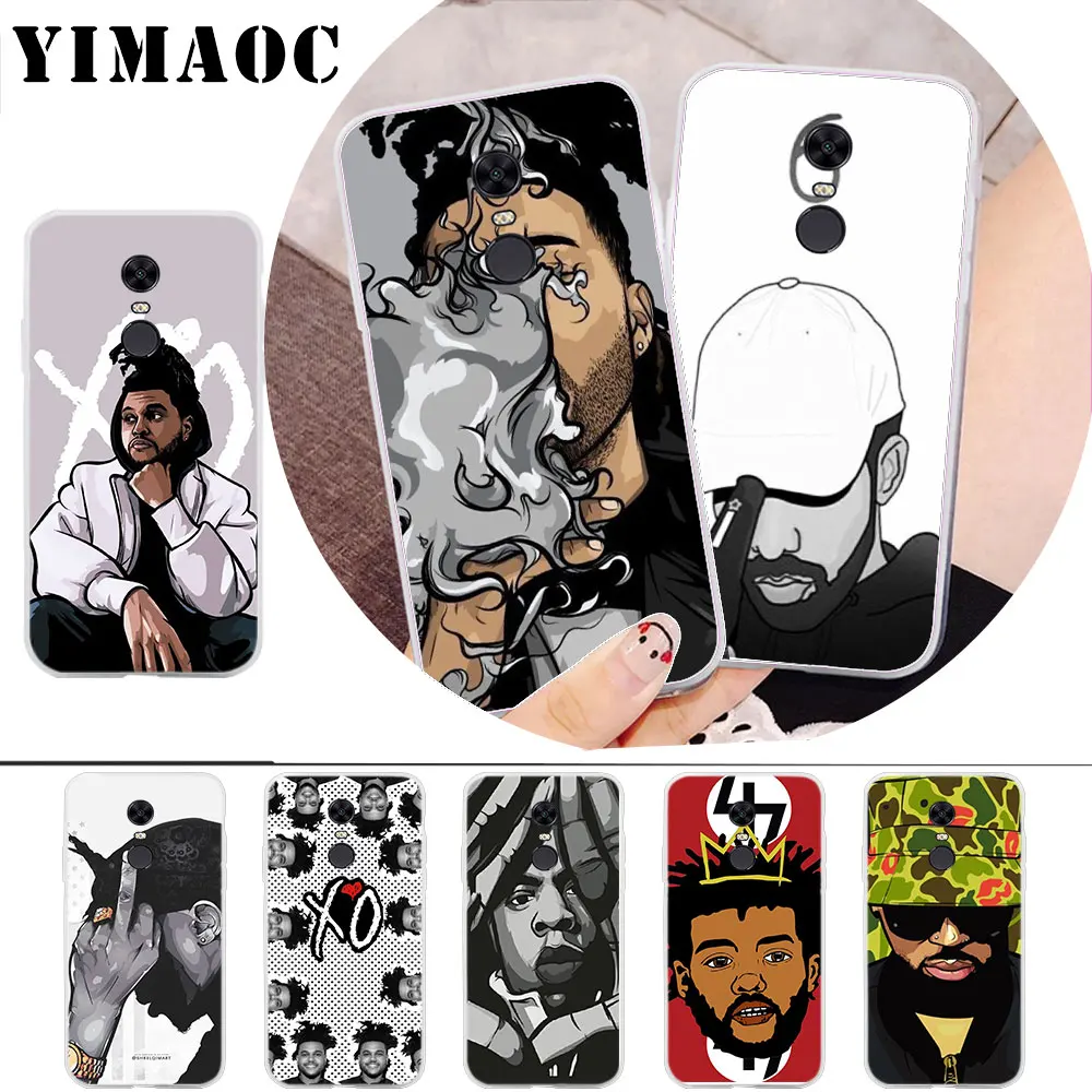 

YIMAOC Hip Hop Rapper Dope Print Rubber Soft Case for Xiaomi Redmi 4A Note 7 4X 5 Plus 5A Prime 6 Pro 6A S2