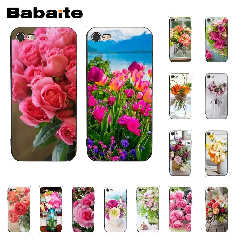 

Babaite Elegant Beautiful Flowers Phone Case for iphone 11 Pro 11Pro Max 5 5Sx 6 7 7plus 8 8Plus X XS MAX XR