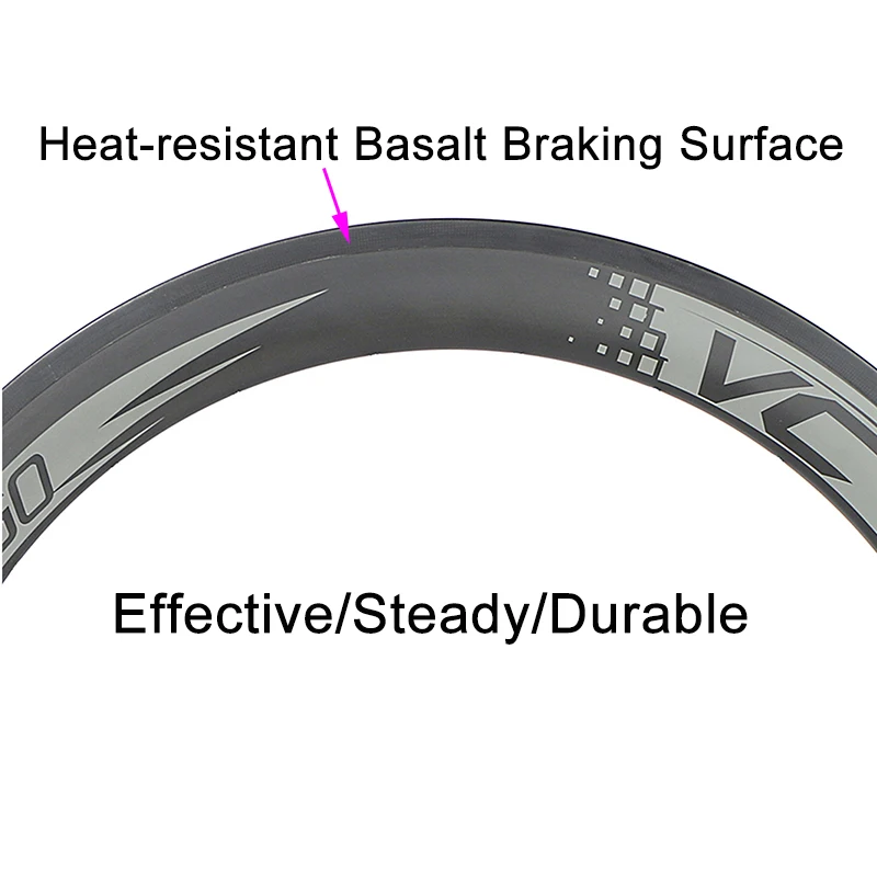 60 700c jalan sepeda carbon wheelset 