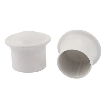 

Hot Sale 28 mm x diameter plastic textile curtain rod rod end cap white 2 parts