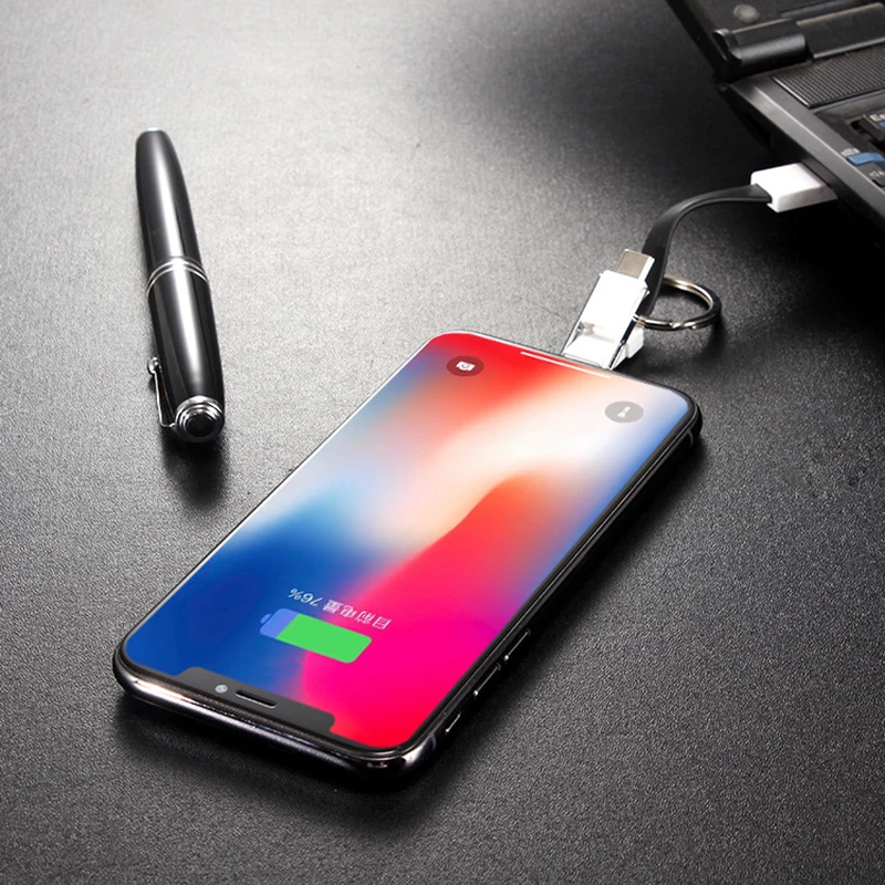 Thbelieve Mini EU зарядное устройство брелок кабели 3 в 1 кабель для передачи данных