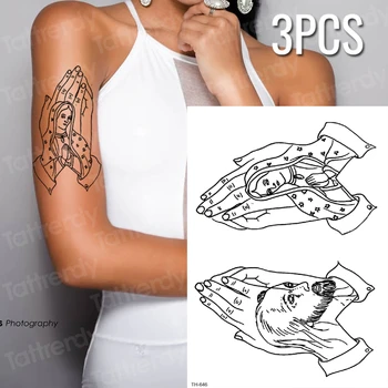 

3pcs/lot sketches tattoo designs minimalist tattoo black peace temporary tattoo sticker on the body tattoos women summer tatoo