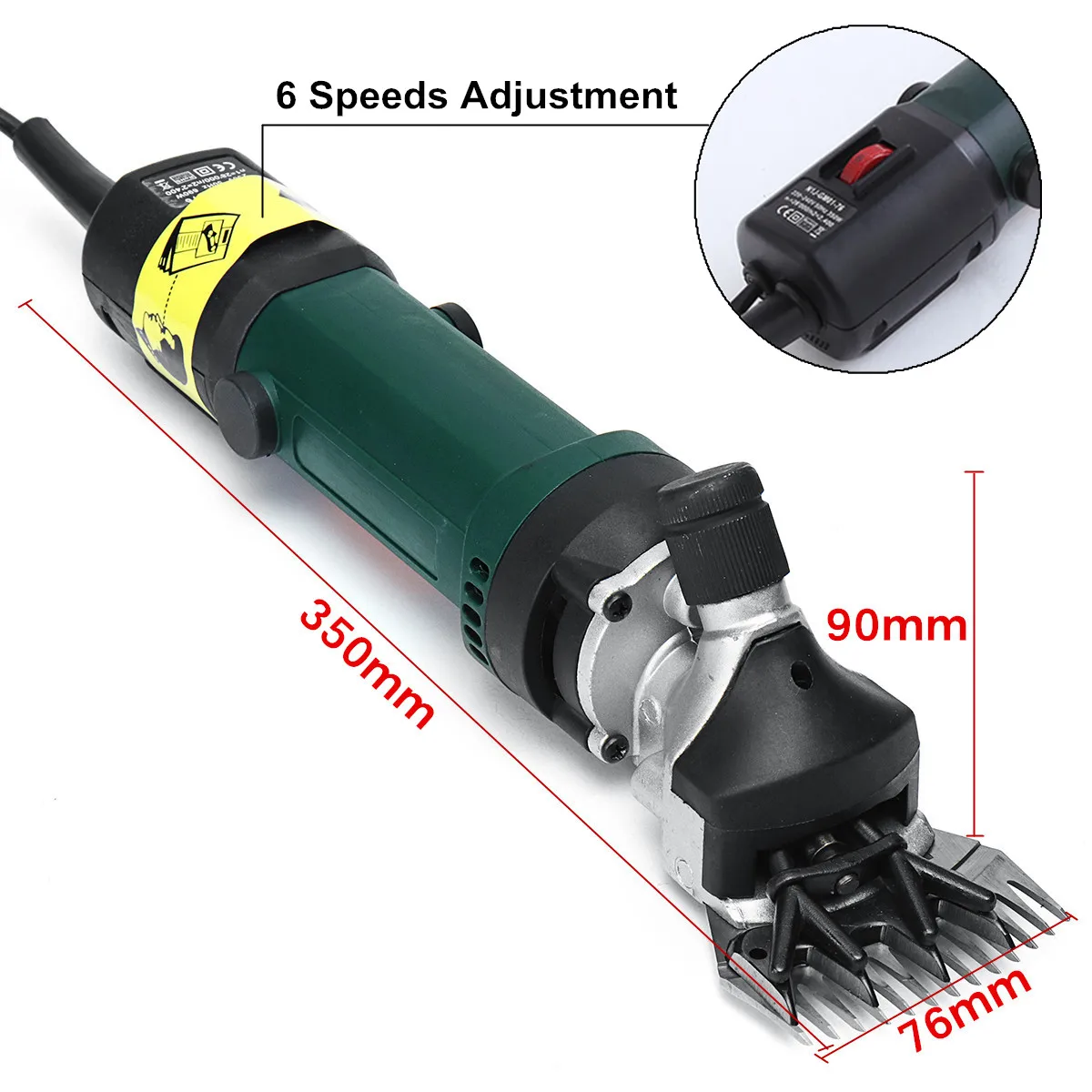 690 Вт электрические для стрижки овец Козы ножницы для стрижки ножницы для шерсти электрические ножницы 6 скоростей регулируемые фермерские садовые инструменты