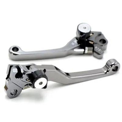 Мотоцикл тормозные рычаги для мотоцикла сцепные рычаги для KAWASAKI KX125 2006-2008 KX250 2005 2006 2007 2008 KX250F& KX450F 2006-2012 - Цвет: Gray