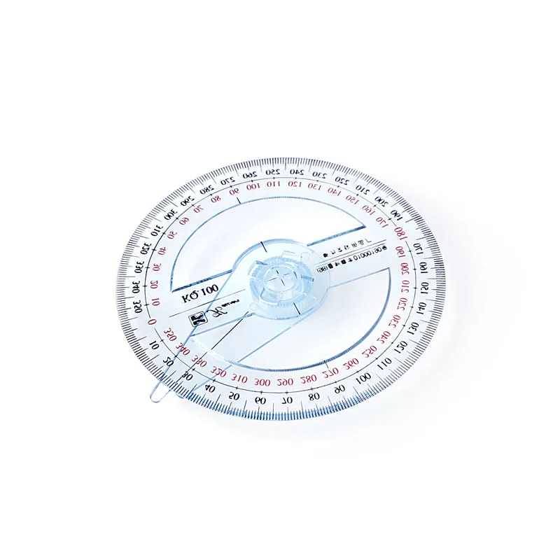 360 Degree Plastic Pointer Protractor Ruler Angle Finder New Swing School B0H7 