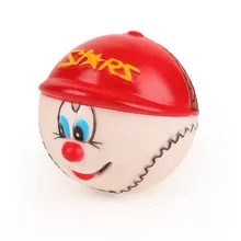 New Ball Toy For Puppy Dog Cats Pet Chew Sound Toy Lovely Smile Baseball Tennis Silicone Dog Toys
