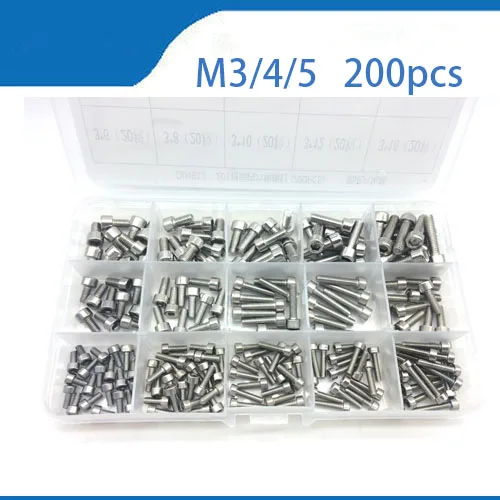 

Hirdavat 200pcs Hex Nut M2 M2.5 M3 M4 M5 M6 M8 M10 M12 Box-packed 201 Stainless Steel Hexagon Nuts Metric Thread Suit For Screws