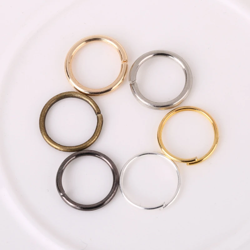

1Pack/lot 6 Colors Metal Open Jump Rings Diameter 4/5/6/7/8/10/12/14/16mm Split Rings Connectors for DIY Jewelry Making Finding