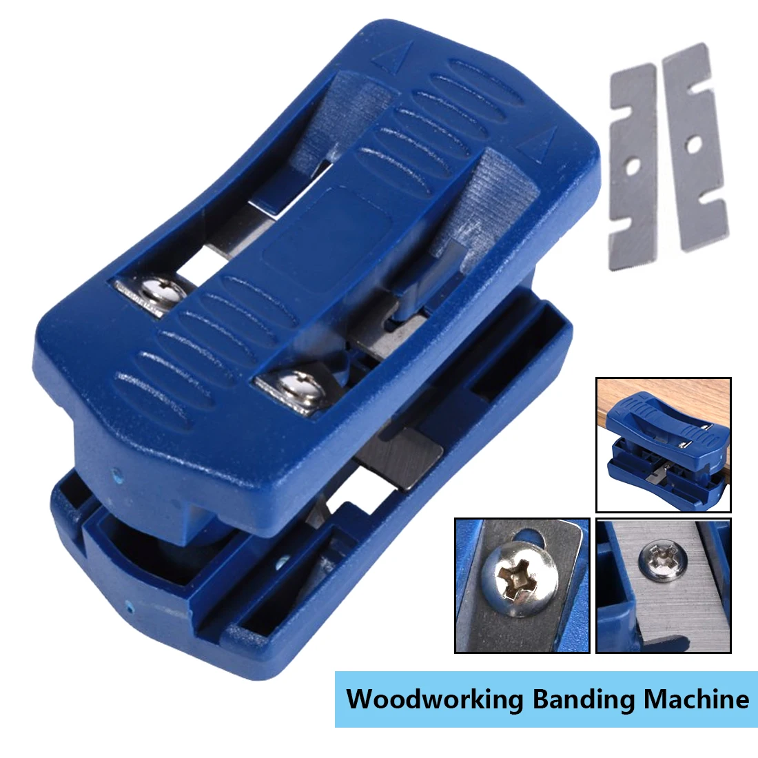 Hand Tool Woodworking 9.5x4.8 Plastic Double Edge Trimmer Banding Machine Set Wood Head and Tail Tr