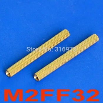 

(1000 pcs/lot) 32mm Threaded M2 Brass Female-Female Standoff, Spacer.