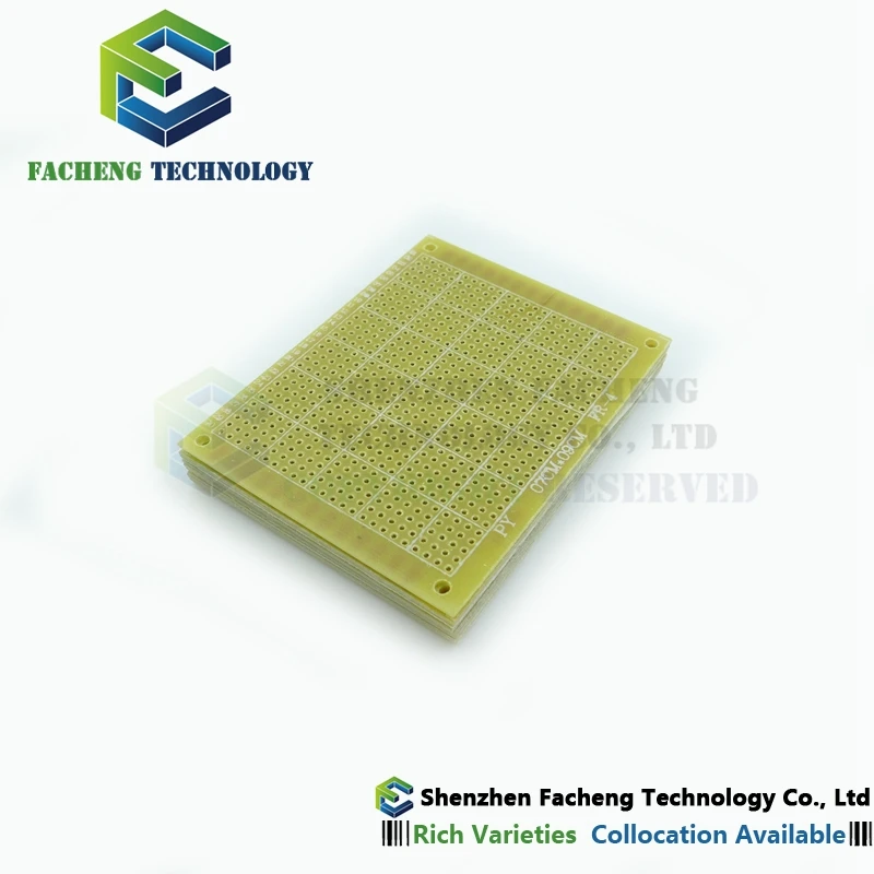 

7*9 7x9 cm Single Side Prototype PCB Universal Board Copper Experimental Plate Circuit 5-Hole Connect Epoxy Board 10 Pcs/lot