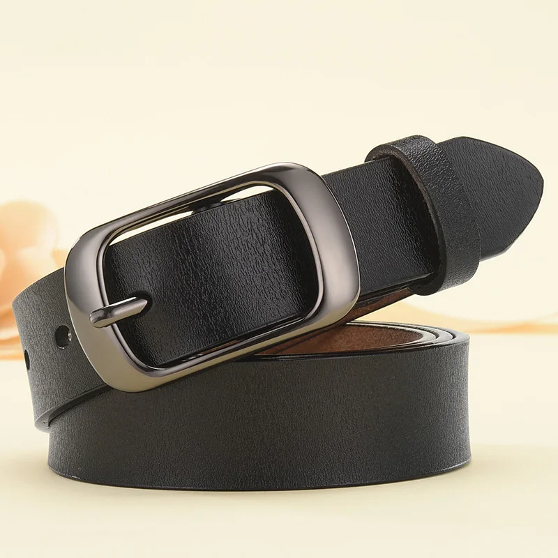 DINISITON New Women Genuine Leather Belt For Female Strap Casual All-match Ladies Adjustable Belts Designer High Quality Brand plus size belts Belts