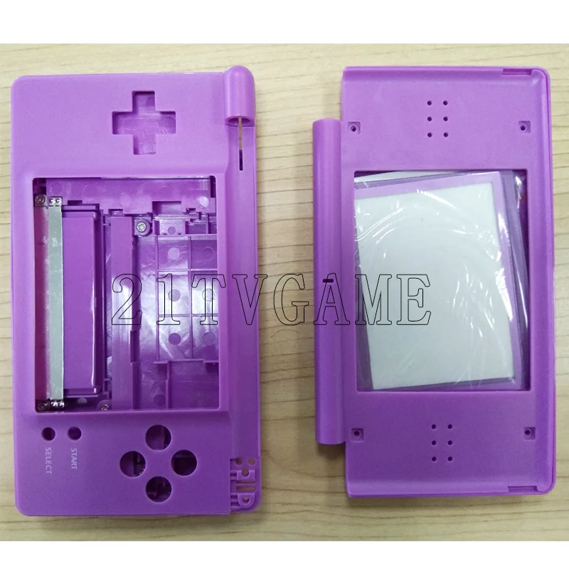 Абсолютно фиолетовый цвет полный набор оболочки для nintendo DS Lite/Чехол/оболочка Замена корпуса для DS Lite