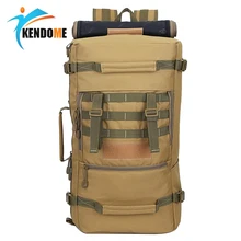 Hot A++ 50L Military Tactical Backpack Hiking Camping Daypack Shoulder Bag Men’s hiking Rucksack back pack mochila feminina