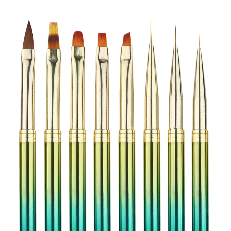 

Nail Art Acrylic UV Gel Design Brush Set Painting Pen Tips Tools