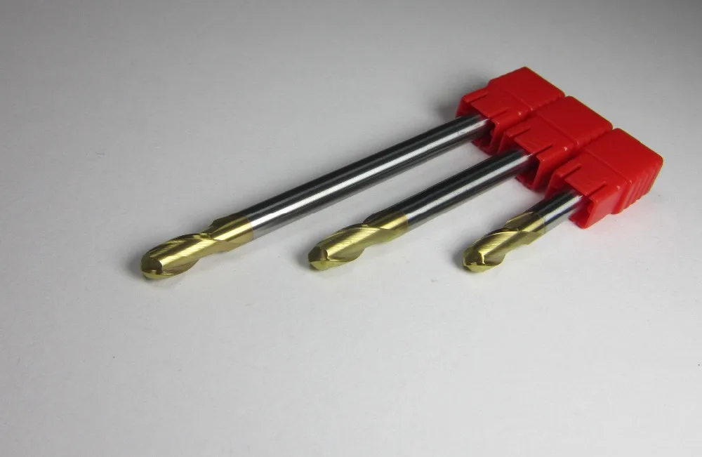 100mm 62HRC R3.0 Bola Carboneto fresas nariz