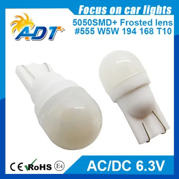 

100 pcs Long-lasting LED w5w #555 T10 Pinball led Dome 6.3V AC White Frosted For shooting machine