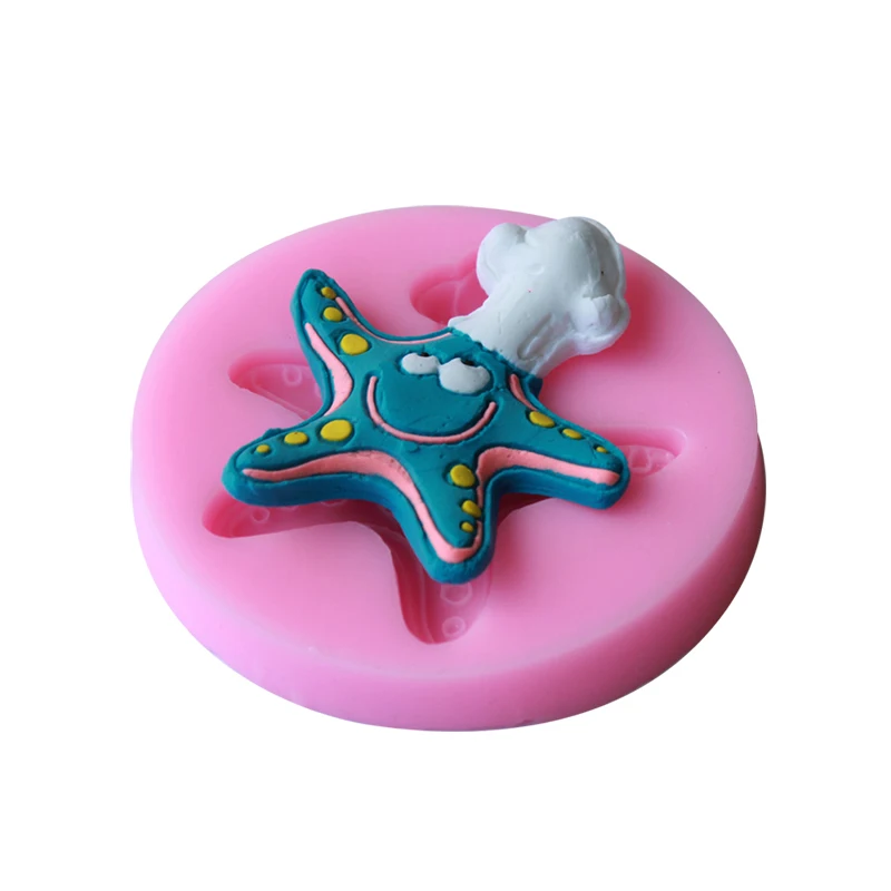 Sea Shell дельфинов гиппокамп Морская звезда силиконовые формы шоколада fondant