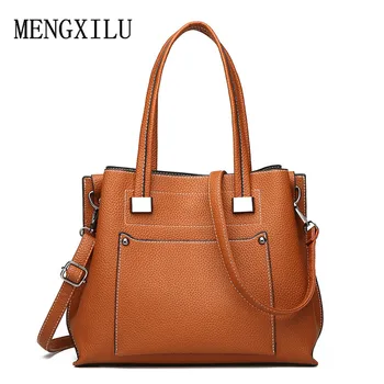 

Fashion PU Leather Handbags Women Bag Female Shoulder Bags Ladies Casual Tote Luxury Crossbody Bags For Women Vintage Handbag