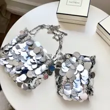 Модная сумка на плечо с блестками, вечерняя сумка-мешок для женщин, Серебряная Золотая сумочка, женские сумки, Прямая поставка