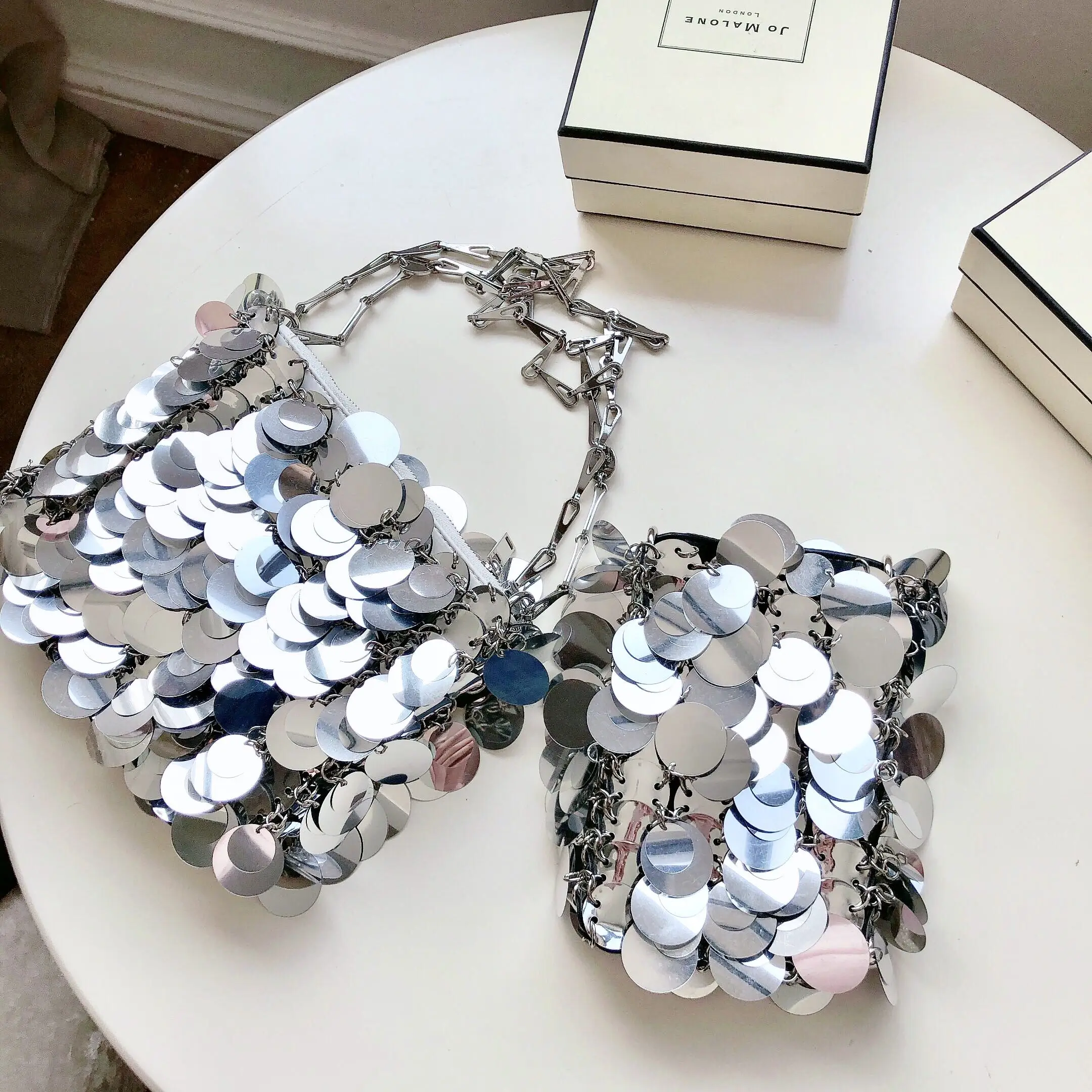 

Fashion sequin Shoulder Bag Evening Party Bucket Bag For Women Sliver Gold Purse girl Handbags Female dropship