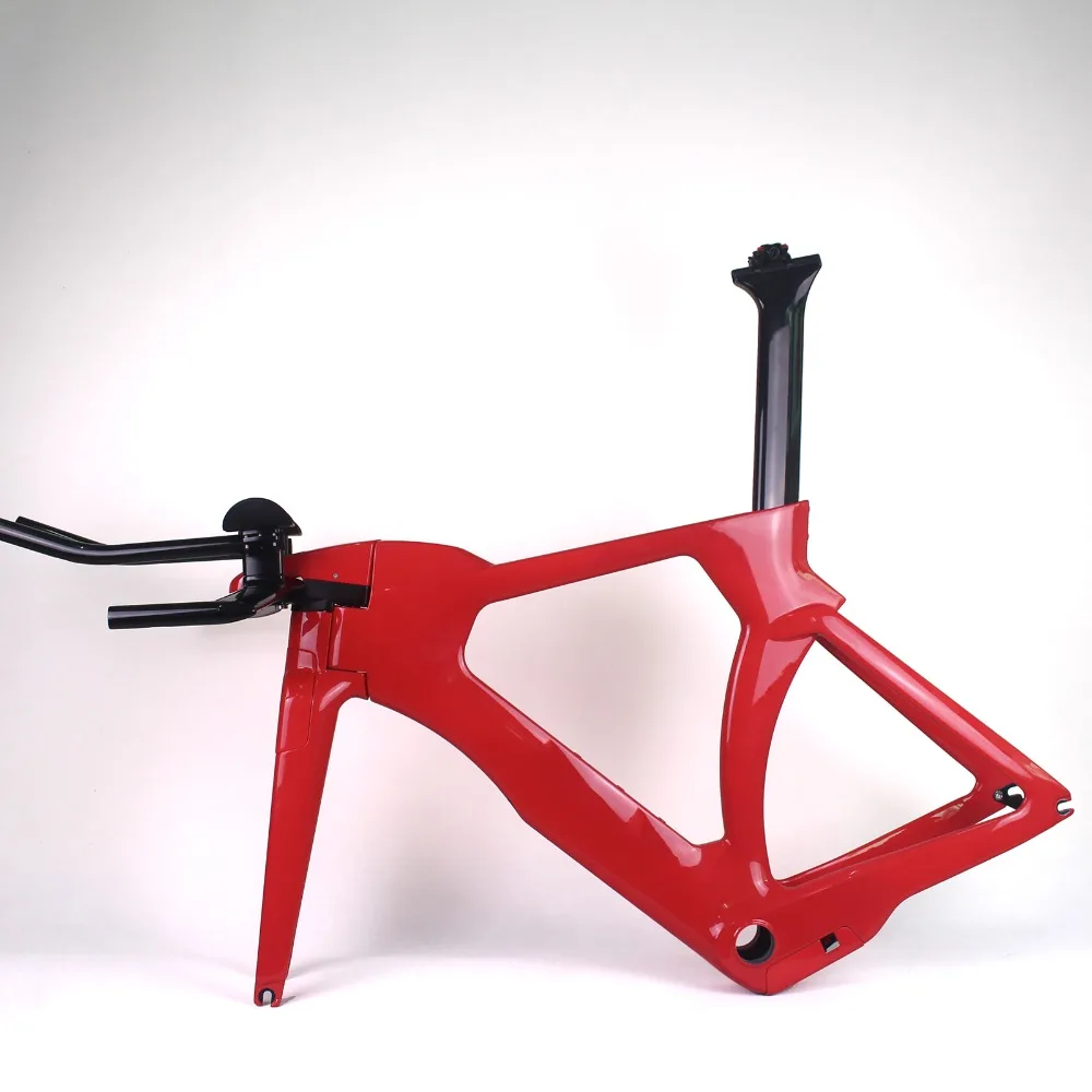 

Triathlon Time Trial Aero race bike bicycle 700C carbon frame taiwan bike frame size 48/51/54/57cm Carbon TT Complete Bike Frame