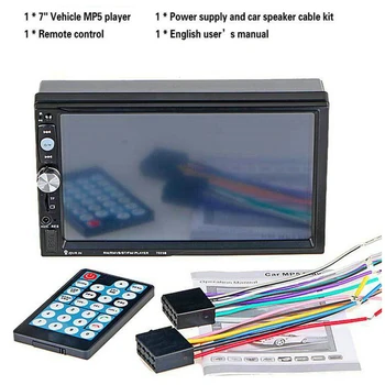 

20Pcs/Lot 7023B Auto Car Double Din Car DVD Player 7 Inch Touch Scrren Media Radio Bluetooth Player Rear View Camera