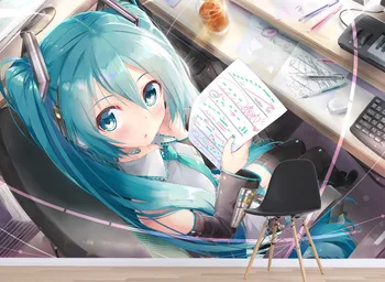 

[Self-Adhesive] 3D Hatsune Miku Lovely 2 Japan Anime Wall Paper mural Wall Print Decal Wall Murals