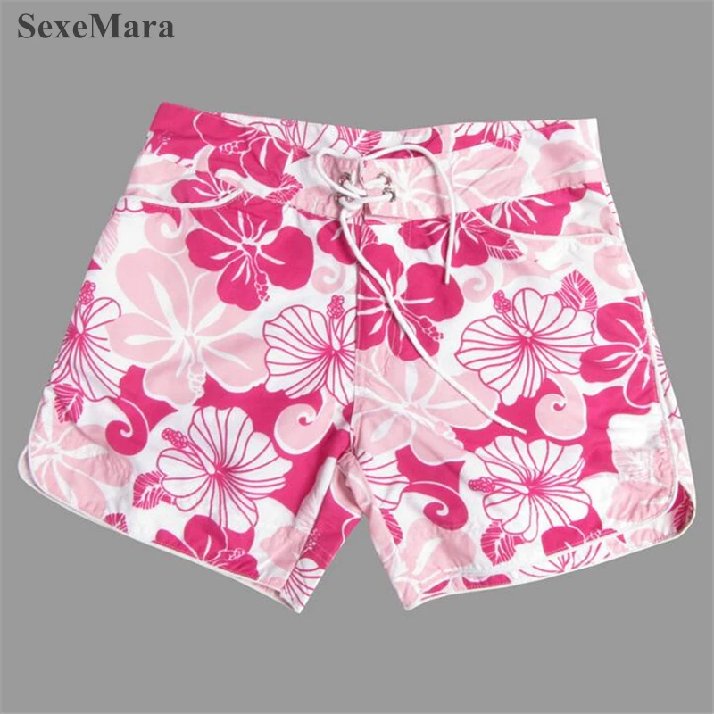 womens floral swim shorts