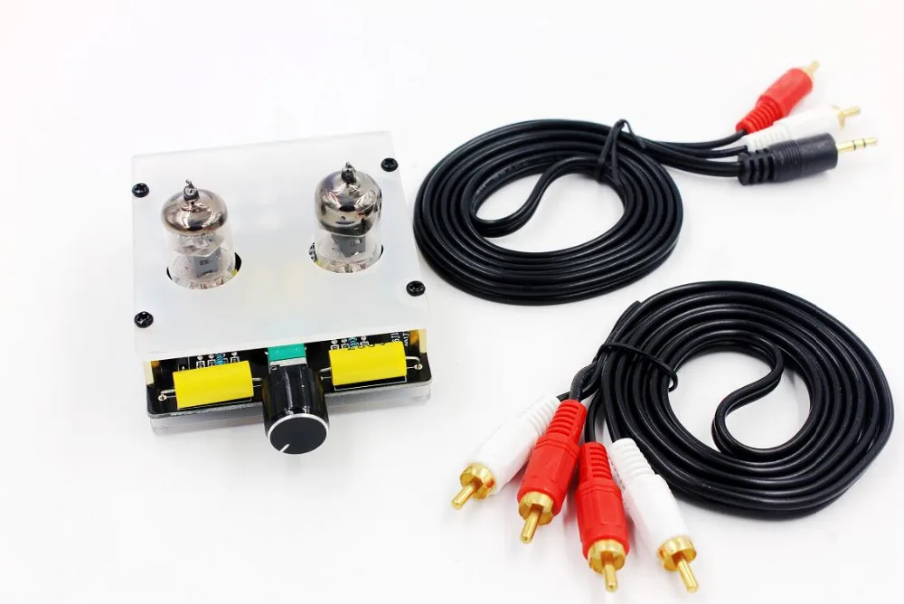 

Assembled AC 12V preamp tube amplifier preamp bile buffer 6J1 MINI HIFI preamplifier With Case