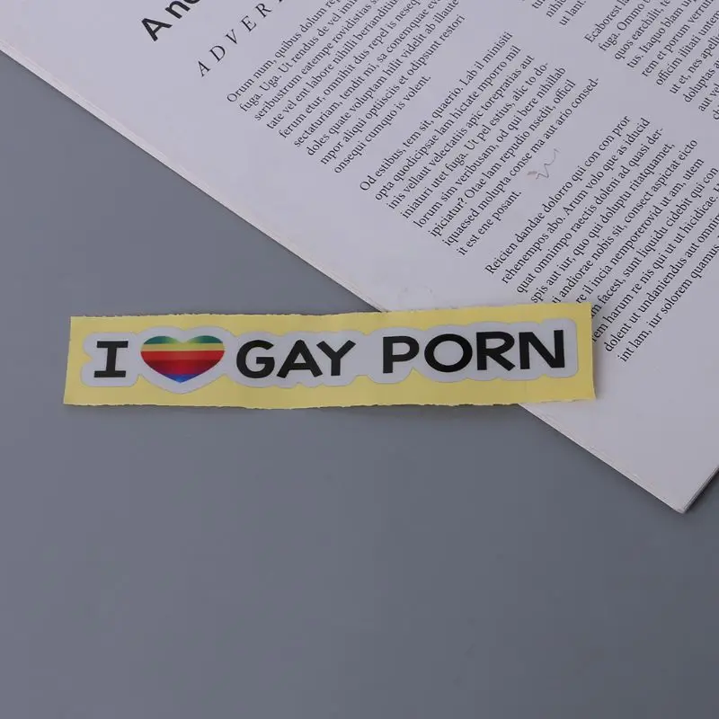 13 7 см * 2 Креативный дизайн I Love Gay порно забавное украшение автомобиля модные