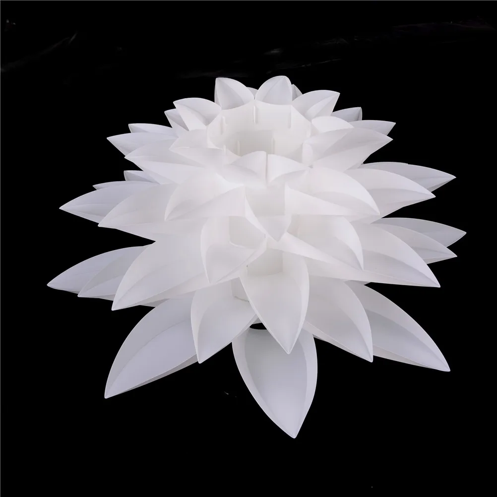 

Lily Lotus LED Hanging Lamp Chandelier Lampshade DIY IQ Puzzle Pendant Lampshade Cafe Restaurant Ceiling Room Decoration