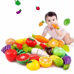 Образование игрушка BabyKids plastictoy Резка фрукты овощи Ролевые игры детские развивающие игрушки Ролевые игры AP20