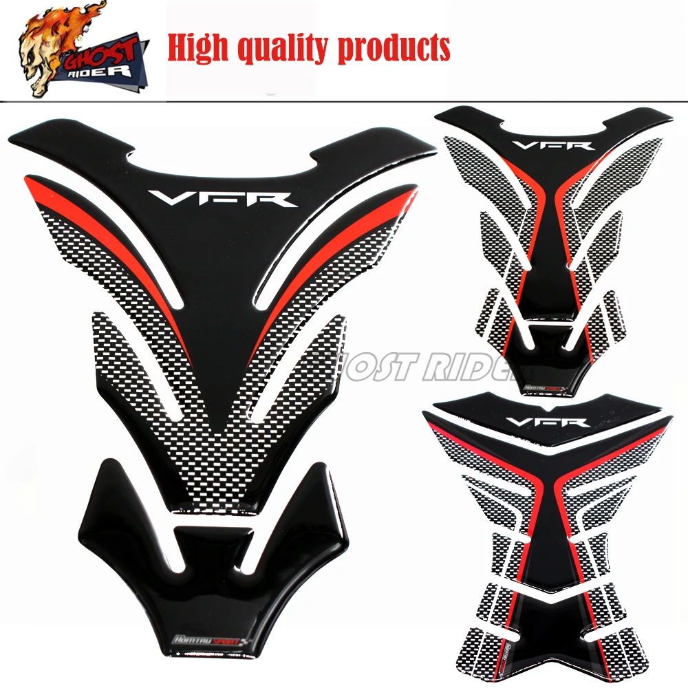 

3D Universal Motorcycle Tank Pad Protector Decal Stickers Case for Honda VFR 800 800F 800X 1200 1200F 1200X 400 Tank