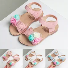 US Sise/летние модные сандалии с цветочным узором для детей; для новорожденных; для маленьких детей; для девочек и мальчиков; повседневная обувь с цветком на крючках; сандалии