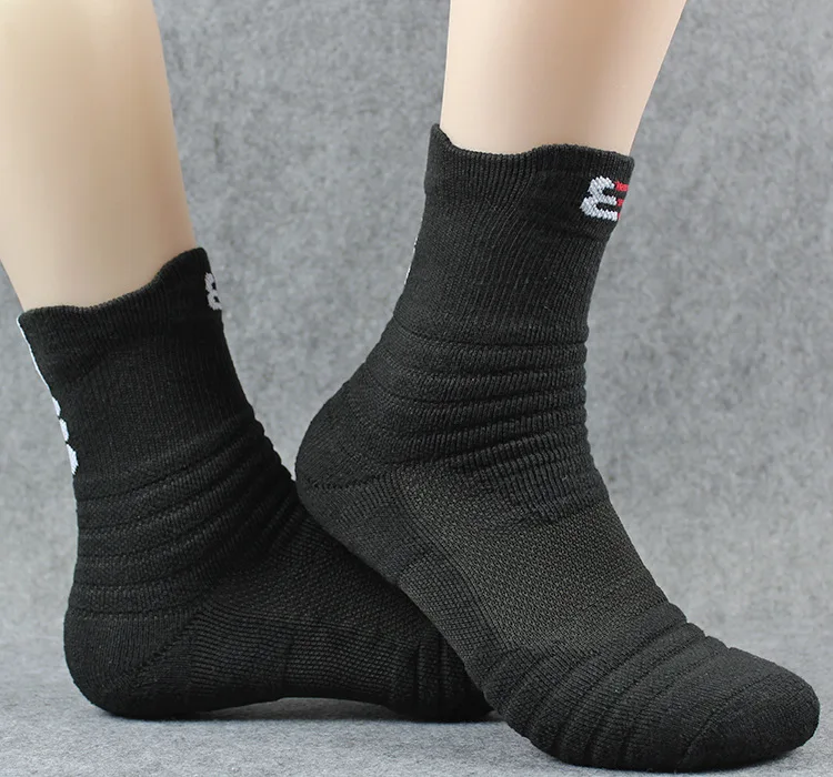 Professional Sport Socks Thick Compression Basketball Sock Outdoor Ski Mountain Hiking Fitness Tubing Sweat Towel Men Socks