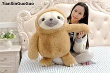 fillings toy large 65cm lovely cartoon sloth plush toy light brown cute sloth soft doll throw