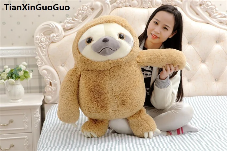 fillings toy large 65cm lovely cartoon sloth plush toy light brown font b cute b font